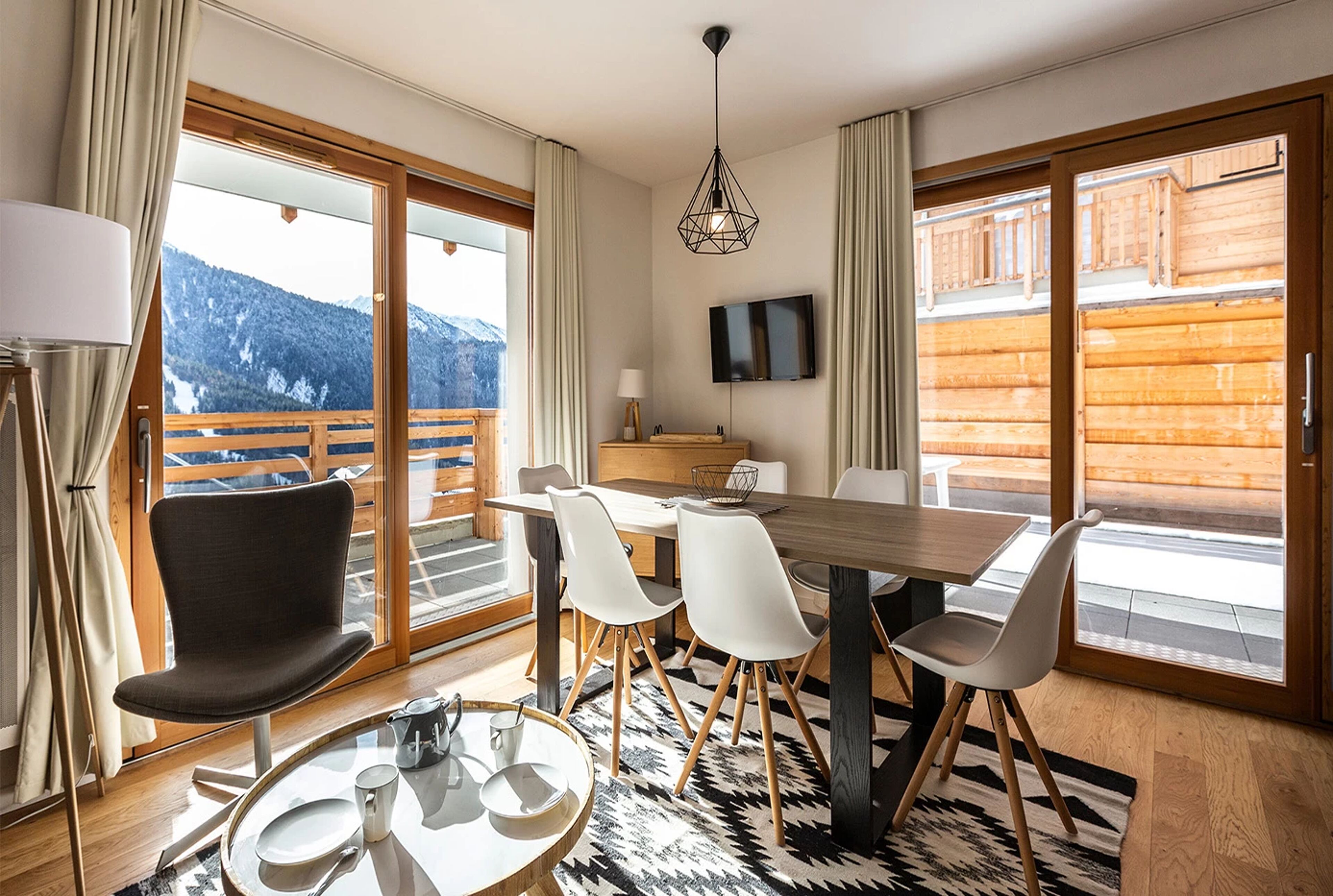 Résidence Les Améthystes - Salon d'un appartement pour 4 à 6 personnes