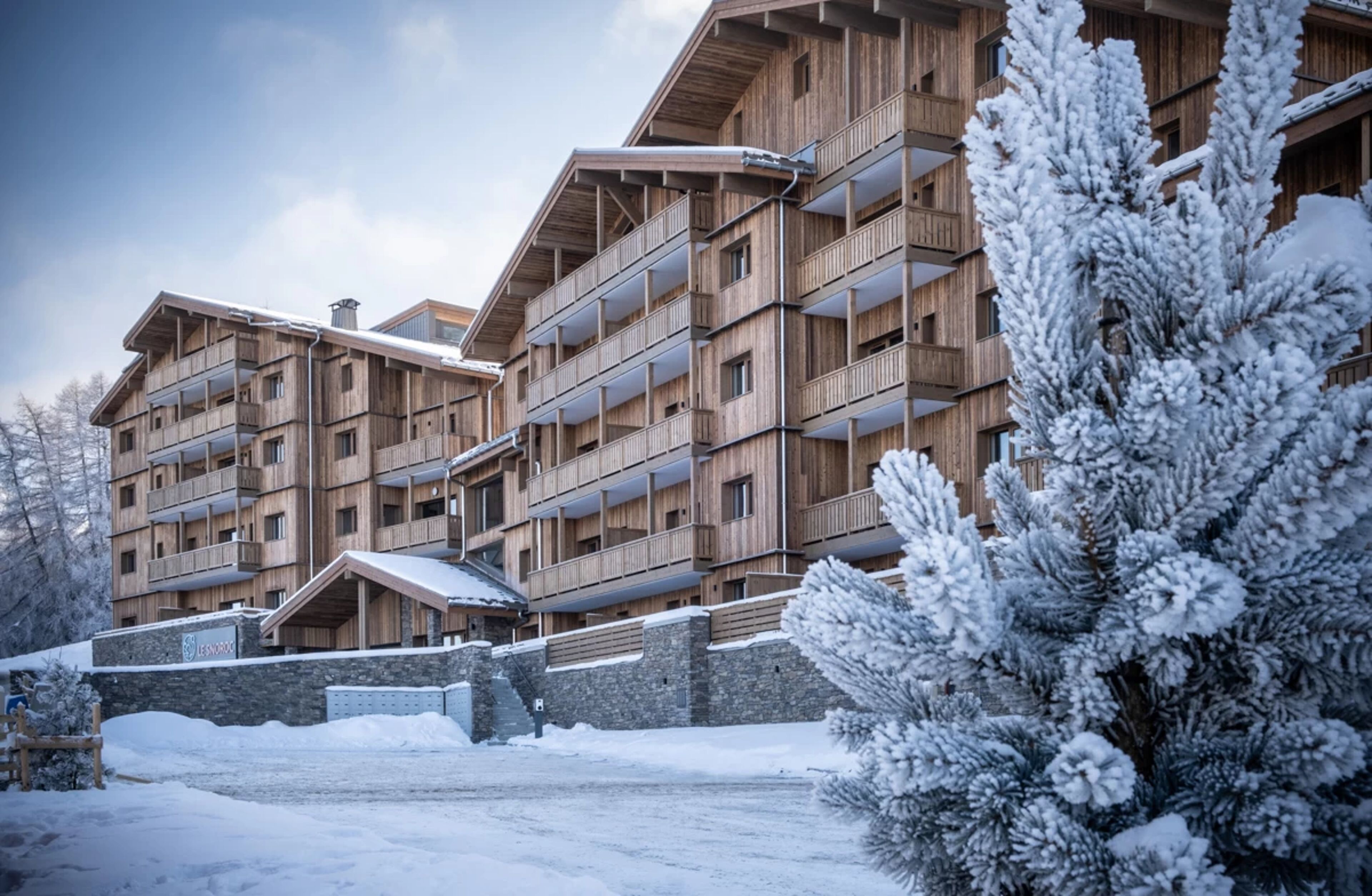 Résidence Le Snoroc à Plagne Montalbert, photo extérieure